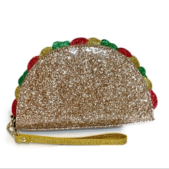 Charming Charlie Handbags - Charming Charlie Taco Clutch Wristlet